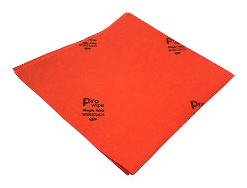 Image de PROWIPE  LAVETTE MICROFIBRE MAGIC 100 ROUGE 40X40 PAQUET x5