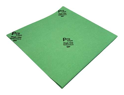 Image de PROWIPE LAVETTE MICROFIBRE MAGIC 100 VERTE 40X40 PAQUET x5