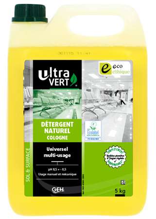 Image de ULTRA VERT NETTOYANT MULTI-USAGES COLOGNE ECOLABEL 5L