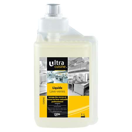 Image de ULTRA CUISINE LIQUIDE LAVE-VERRES 1L