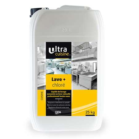 Image de ULTRA CUISINE LAVE + CHLORE 25KG