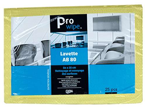 Image de LAVETTE GEH AB80 51X36 JAUNE PAQUET x25