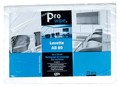 Image de LAVETTE GEH AB80 51X36 BLANC PAQUET x25