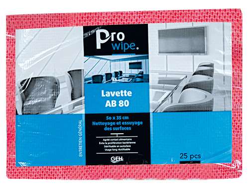 Image de LAVETTE GEH AB80 51X36 ROSE PAQUET x25