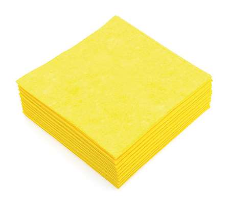 Image de PROWIPE LAVETTE NON TISSEE JAUNE 38X38 PAQUET x10