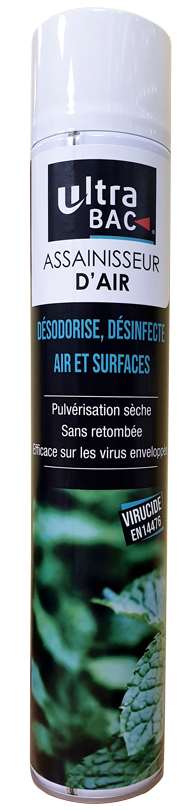 Image de ULTRA BAC ASSAINISSEUR D'AIR MENTHOL AEROSOL 750ML