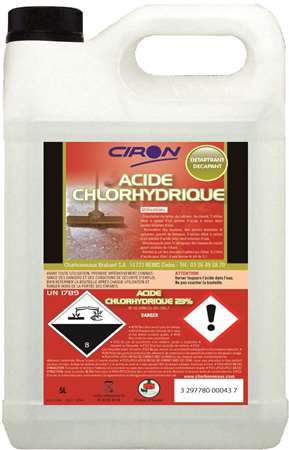 Image de ACIDE CHLORHYDRIQUE 23% 5L