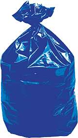 Image de SAC POUBELLE 30L BLEU STANDARD 11µ ROULEAU x25