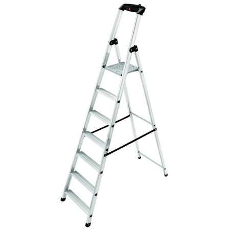 Image de ESCABEAU ALUMINIUM 6 MARCHES + PLATEAU
