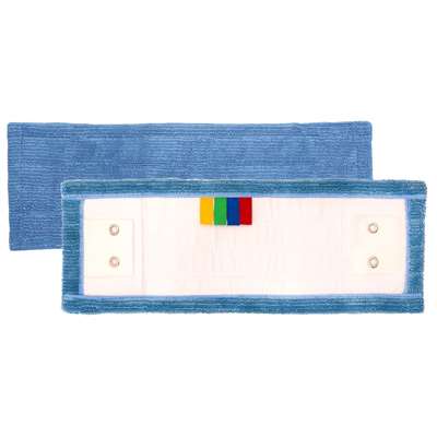 Image de FRANGE MICROFIBRE BLEU 40CM POCHES ET LANGUETTES