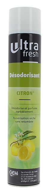 Image de ULTRAFRESH DESODORISANT CITRON AEROSOL 750ML