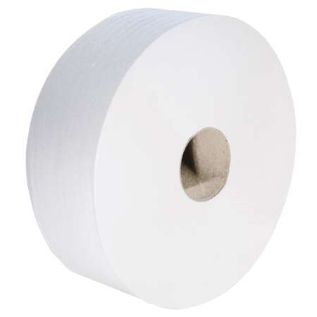 Image de ROULEAU PAPIER HYGIENIQUE CREP BLANC 1PLI 600M COLIS x6