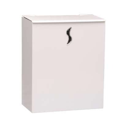 Image de MEDIAL POUBELLE MURALE ACIER BLANC 10L