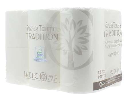 Image de WELCOME TRADITION ROULEAU PH 2 PLIS BLANC 200F COLIS x96