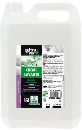 Image de ULTRA VERT CREME LAVANTE MAINS CORPS ECOLABEL 5L