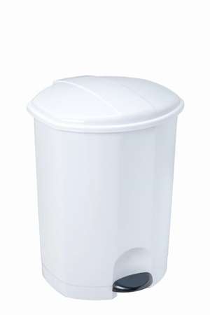 Image de POUBELLE A PEDALE PLASTIQUE BLANC 30L