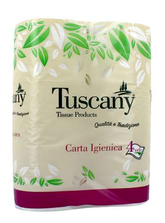 Image de TUSCANY PH PRESTIGE BLANC 4 PLIS DECORE 150F COLIS x60
