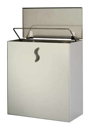 Image de MEDIAL POUBELLE MURALE INOX BRILLANT 10L