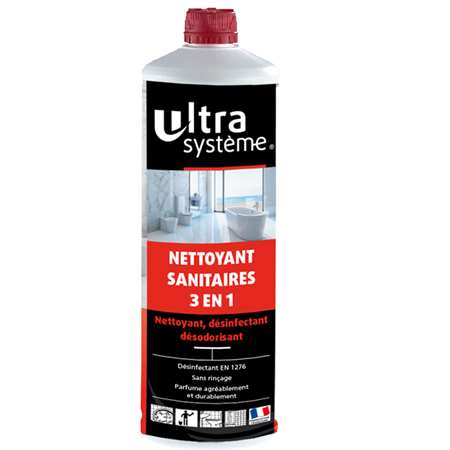 Image de ULTRA SYSTEME NETTOYANT SANITAIRE 3 EN 1 PAE FLACON 1L