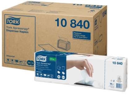 Image de TORK SERVIETTE SELF N4 BLANC 21.6X33 COLIS x9000