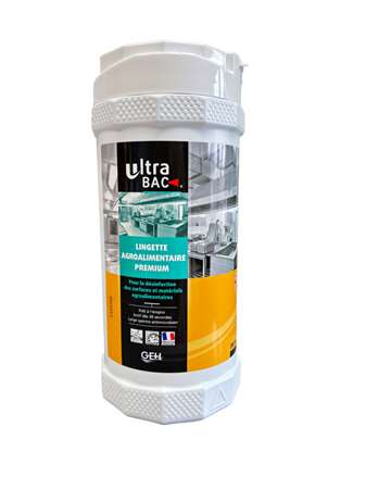 Image de ULTRA BAC LINGETTE AGROALIMENTAIRE PREMIUM BOITE x200
