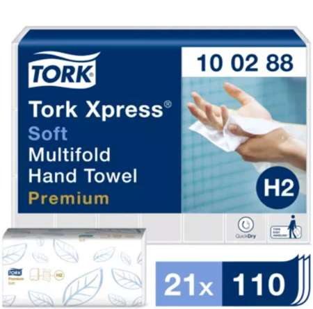 Image de TORK ESSUIE-MAINS H2 34X21,2 ECOLABEL COLIS x2310