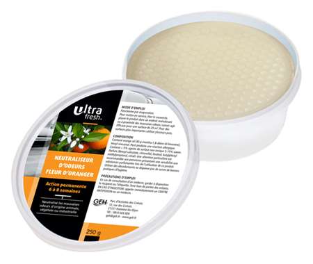 Image de ULTRA FRESH NEUTRALISEUR ODEUR GEL FLEUR ORANGE BOITE 250G