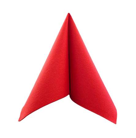 Image de SERVIETTE PRESTIGE ROUGE 40X40 VOIE SECHE COLIS x800