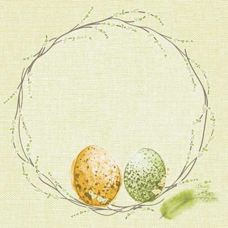 Image de DUNI SERVIETTE OUATE EASTER PASTURE 3P 33x33 COLIS x500