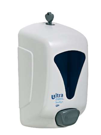 Image de ULTRA MAINS DISTRIBUTEUR DE GEL SANITIZER 900ML BLANC