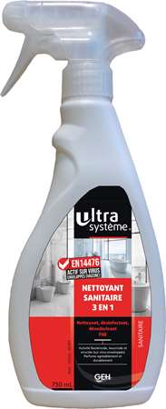 Image de ULTRA SYSTEME NETTOYANT SANITAIRE 3 EN 1 PAE COLIS 6x750ML