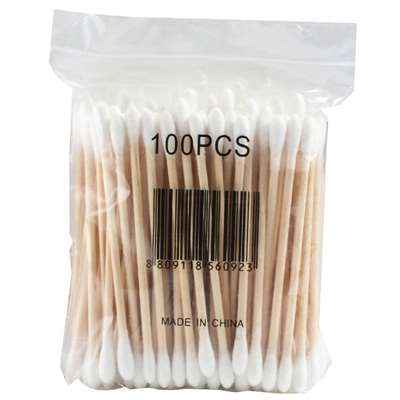 Image de COTON TIGE BOIS SACHET x100