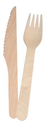 Image de KIT 2 COUVERTS BOIS (C+F) SANS SERVIETTE COLIS x650