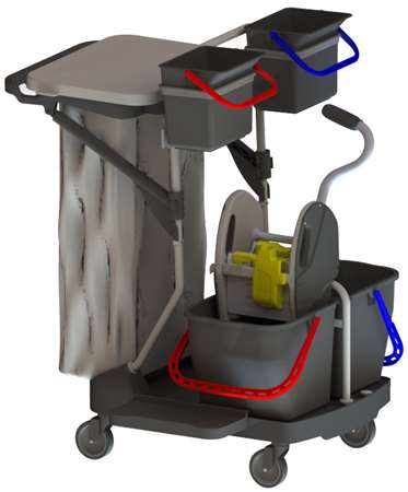 Image de PROCLEANER CHARIOT BLACK LIGHT 2 AVEC PRESSE KINETIC