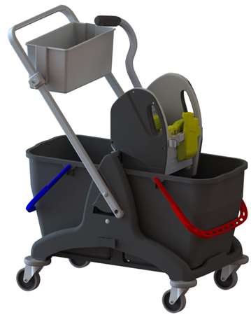 Image de PROCLEANER MINI CHARIOT BLACK DUO 2x15L AVEC PRESSE KINETIC