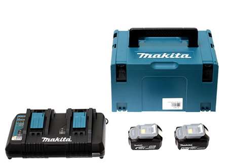 Image de MAKITA PACK ENERGIE 18V LI-ION AVEC COFFRET MAKPAC