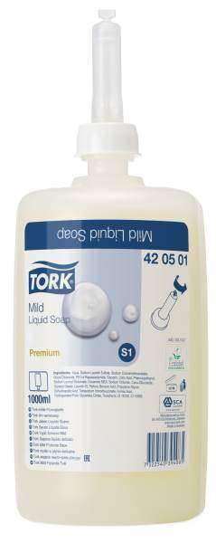 Image de TORK SAVON LIQUIDE S1 DOUX COLIS 6x1L