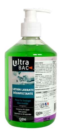 Image de ULTRA BAC CREME LAVANTE BACTERICIDE FLACON POMPE 500ML