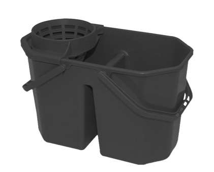 Image de SEAU DE LAVAGE BLACK DOUBLE BAC 15L + ESSOREUR