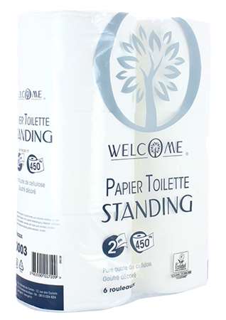 Image de WELCOME STANDING PH ROULEAU 2 PLIS BLANC 480F COLIS x60