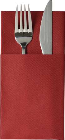 Image de SERVIETTE POCHETTE CELISOFT 40x40 ROUGE COLISx500