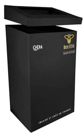 Image de BEE ETIK POUBELLE AVEC COUVERCLE NOIR