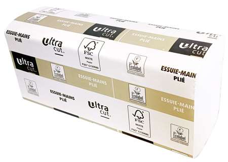 Image de ESSUIE-MAINS PLIE Z BLANC 2P 24x24 ECOLABEL COLIS x3750