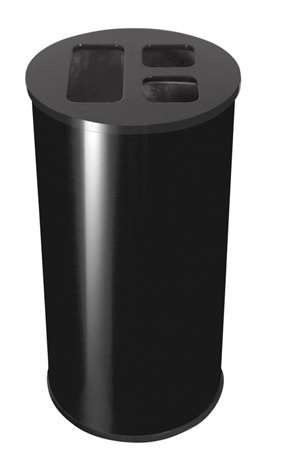Image de COLLECTEUR DE TRI SELECTIF NOIR 60L
