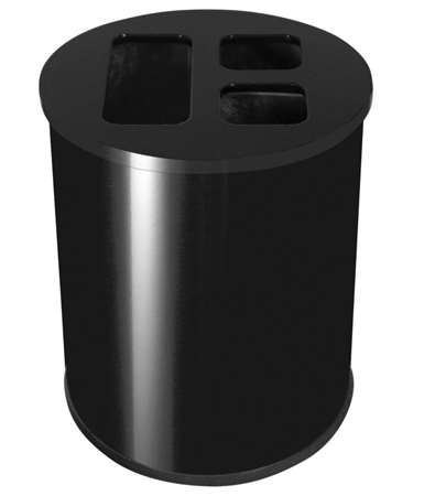 Image de COLLECTEUR DE TRI SELECTIF NOIR 40L