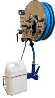 Image de ENROULEUR INOX DOSEUR INTEGRE 1 PRODUIT + TUYAU 15M