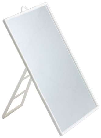 Image de MIROIR SUR PIED BLANC