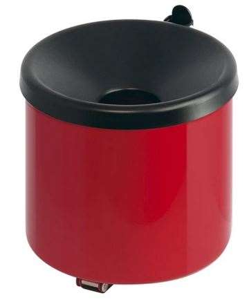 Image de CENDRIER MURAL ANTI FEU ROUGE/NOIR