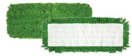 Image de FRANGE DE DEPOUSSIERAGE ACRYLIQUE VELCRO VERT 40CM