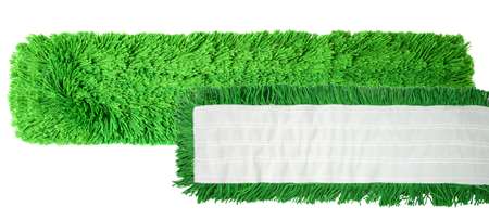 Image de FRANGE DE DEPOUSSIERAGE ACRYLIQUE VELCRO VERT 60CM